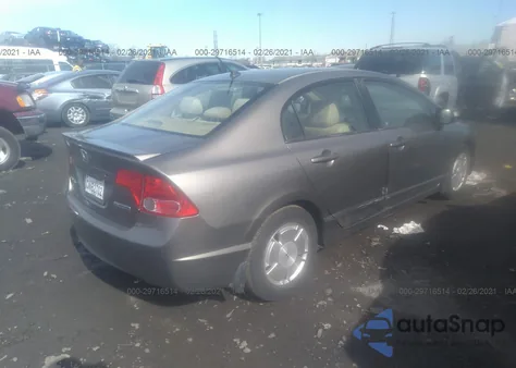2006 Honda Civic Hybrid из США, поврежденный, VIN JHMFA36206S008919